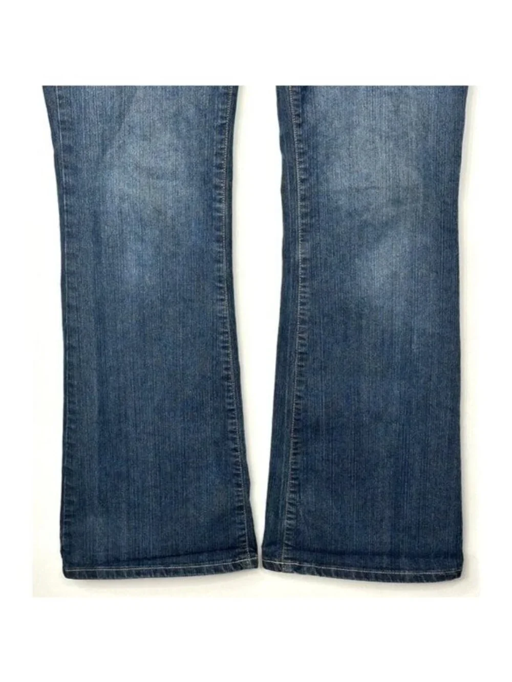 Vintage Dish Low Rise Flare Jeans Womens 31x34 Y2K Retro Stretch Canada Made